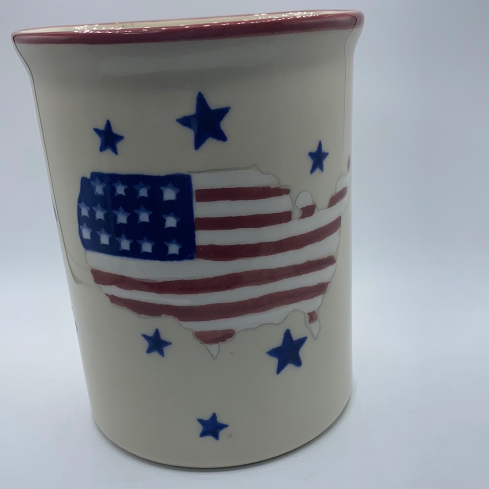 Stars & Stripes Stoneware Crock